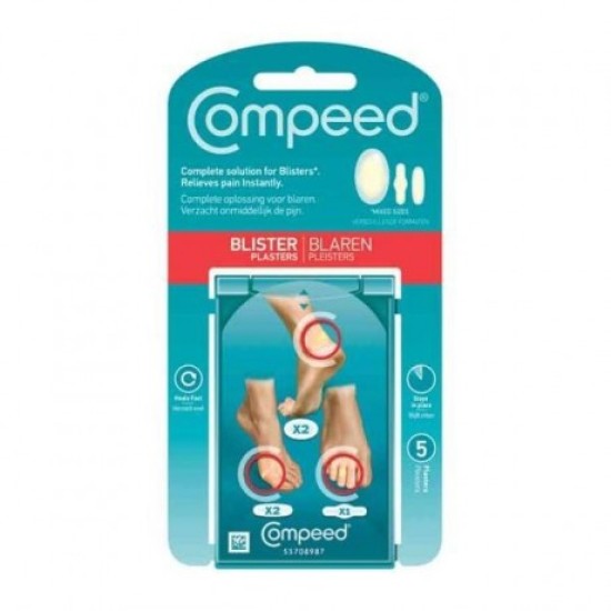 Compeed Blister  Plaster Mixed Sizes 5 Plasters